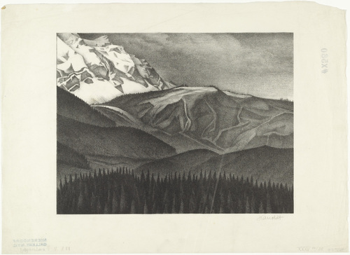 Alexander Kanoldt. Ehrwald Summit (Ehrwalder K&ouml;pf). 1928