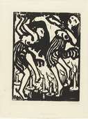 Emil Nolde. Candle Dancers (Kerzent&auml;nzerinnen). (1917)