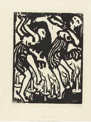 Emil Nolde. Candle Dancers (Kerzent&auml;nzerinnen). (1917)