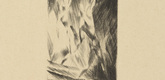 Edwin Scharff. Two Men On a Boat (Zwei M&auml;nner im Boot) (plate, loose leaf) from the periodical  Das Kunstblatt, vol. 2, no. 8 (Aug 1918). 1918