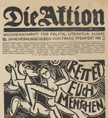 Conrad Felixm&uuml;ller, Richard Bampi, Herbert Anger, Christian Schad, Wilhelm Schuler. Die Aktion, vol. 7, no. 39/40. October 6, 1917