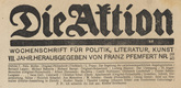 Conrad Felixm&uuml;ller, Richard Bampi, Herbert Anger, Christian Schad, Wilhelm Schuler. Die Aktion, vol. 7, no. 39/40. October 6, 1917