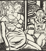 Lasar Segall. Group from the Mangue (Grupo do Mangue) (folio 11) from the portfolio Mangue. 1941 (published 1943)