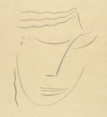Alexei Jawlensky. Head III (Kopf III) from the portfolio Heads (K&ouml;pfe). (1922)
