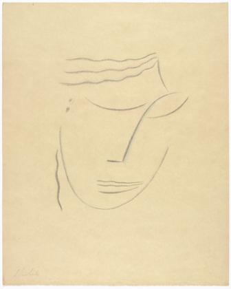 Alexei Jawlensky. Head III (Kopf III) from the portfolio Heads (K&ouml;pfe). (1922)