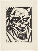Otto Lange. Portrait (Portr&auml;t) (plate, preceding p. 321) from the periodical Das Kunstblatt, vol. 1, no.11 (Nov 1917). 1917