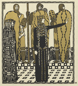 Carl Otto Czeschka. Untitled from Die Nibelungen (The Nibelungs). (1920)