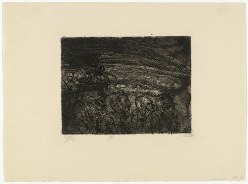 Otto Dix. The Second Company Will Be Relieved Tonight (Die II. Kompanie wird heute Nacht abgel&ouml;st) from The War (Der Krieg). (1924)