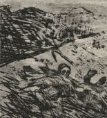 Otto Dix. Buried Alive (January 1916, Champagne) [Versch&uuml;ttete (Januar 1916, Champagne)]  from The War (Der Krieg). (1924)