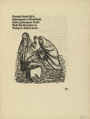Ernst Barlach. The Outcasts (Die Versto&szlig;enen) (in-text plate, page 21) from Der Kopf (The Head). 1919