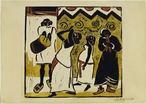 Max Pechstein. Somali Dance (Somalitanz). 1910