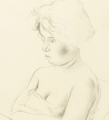 George Grosz. Seated Girl (Sitzendes M&auml;dchen). (1927)