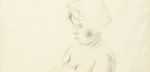 George Grosz. Seated Girl (Sitzendes M&auml;dchen). (1927)