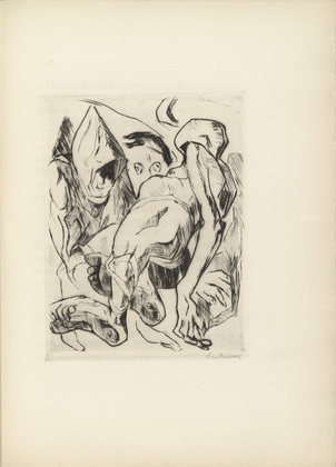 Max Beckmann. Plate (facing page 28) from Die F&uuml;rstin (The Duchess). 1918