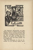 Ernst Ludwig Kirchner. Briggel: The Brothers (Der Briggel: Die Br&uuml;der) (headpiece, page 9) from Neben der Heerstrasse (Off the Main Road). 1923