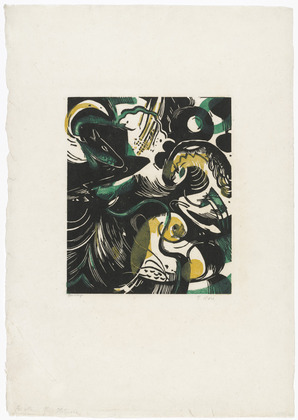 Franz Marc. Genesis II (Sch&ouml;pfungsgeschichte II) from The First Portfolio (Die erste Mappe). (1914, posthumously printed and published 1921)