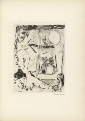 Max Beckmann. Plate (facing page 54) from Die F&uuml;rstin (The Duchess). 1918