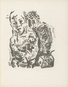 Ren&eacute; Beeh. Untitled (plate, page 3) from the periodical M&uuml;nchner Bl&auml;tter f&uuml;r Dichtung und Graphik, vol. 1, no. 1 (January 1919). 1919