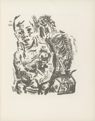 Ren&eacute; Beeh. Untitled (plate, page 3) from the periodical M&uuml;nchner Bl&auml;tter f&uuml;r Dichtung und Graphik, vol. 1, no. 1 (January 1919). 1919