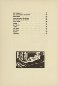 Ernst Ludwig Kirchner. Reclining Nude (Liegender R&uuml;ckenakt) (tailpiece, table of contents) from Umbra Vitae (Shadow of Life). (1905, published 1924)