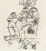 Paul Klee. Acrobats (Akrobaten) (plate, page 10) from the periodical M&uuml;nchner Bl&auml;tter f&uuml;r Dichtung und Graphik, vol. 1, no. 1 (January 1919). 1919