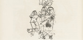 Paul Klee. Acrobats (Akrobaten) (plate, page 10) from the periodical M&uuml;nchner Bl&auml;tter f&uuml;r Dichtung und Graphik, vol. 1, no. 1 (January 1919). 1919