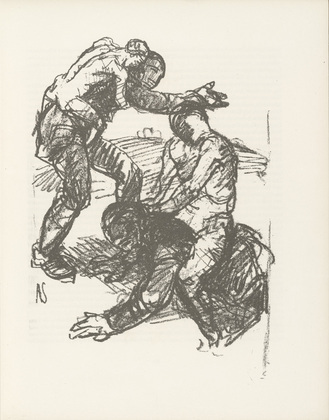 Adolf Ferdinand Schinnerer. Untitled (plate, page 11) from the periodical M&uuml;nchner Bl&auml;tter f&uuml;r Dichtung und Graphik, vol. 1, no. 1 (January 1919). 1919