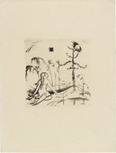 Jakob (Jack) Friedrich Bollschweiler. Kneeling Girl (Knieendes Mädchen) (plate, loose leaf) from the periodical Das Kunstblatt, vol. 1, no. 12 (Dec 1917). 1917