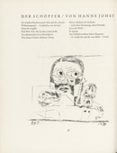 Paul Klee, Renatus Kuno. Three Heads (Drei K&ouml;pfe) (tailpiece, page 38) from the periodical M&uuml;nchner Bl&auml;tter f&uuml;r Dichtung und Graphik, vol. 1, no. 3 (March 1919). 1919