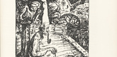 Alfred Kubin. Ghost of the Miserly Miller (Gespenst des geizigen M&uuml;llers) (plate, page 51) from the periodical M&uuml;nchner Bl&auml;tter f&uuml;r Dichtung und Graphik, vol. 1, no. 4 (April 1919). 1919