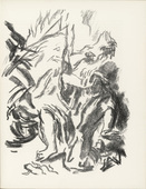 Karl Caspar. The Burning Thornbush (Der brennende Dornbusch) (plate, page 55) from the periodical M&uuml;nchner Bl&auml;tter f&uuml;r Dichtung und Graphik, vol. 1, no. 4 (April 1919). 1919