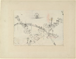 Paul Klee. Houses Drawn by Oxen, Ox Speared by a Lantern, Overpass (H&auml;user von Ochsen gezogen, Ochse laternengespiesst, Strassen&uuml;berf&uuml;hrung). 1916