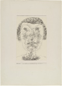 Paul Klee. The Crooked Mouth and the Light Green Eyes of Mrs. B. (Der schiefe Mund und die hellgr&uuml;nen Augen der Frau B.). 1925