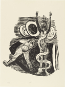 Max Beckmann. The Fall of Man (S&uuml;ndenfall) from Day and Dream. (1946)