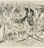 Max Beckmann. Night (plate 7) [Die Nacht (Blatt 7)] from Hell (Die H&ouml;lle). (1919)