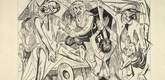 Max Beckmann. Night (plate 7) [Die Nacht (Blatt 7)] from Hell (Die H&ouml;lle). (1919)