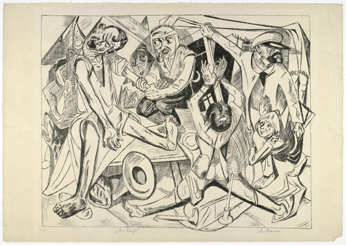 Max Beckmann. Night (plate 7) [Die Nacht (Blatt 7)] from Hell (Die H&ouml;lle). (1919)