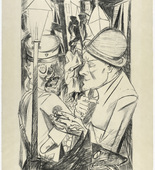 Max Beckmann. The Way Home (plate 2) [Der Nachhauseweg (Blatt 2)] from Hell (Die H&ouml;lle). (1919)