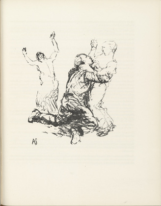 Adolf Ferdinand Schinnerer. Courtship (Werbung) (plate, page 99) from the periodical M&uuml;nchner Bl&auml;tter f&uuml;r Dichtung und Graphik, vol. 1, no. 7 (July 1919). 1919