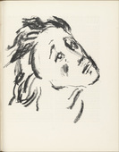 Karl Caspar. Head of Disciple (J&uuml;nger-Kopf) (plate, page 103) from the periodical M&uuml;nchner Bl&auml;tter f&uuml;r Dichtung und Graphik, vol. 1, no. 7 (July 1919). 1919 (print executed in 1917)