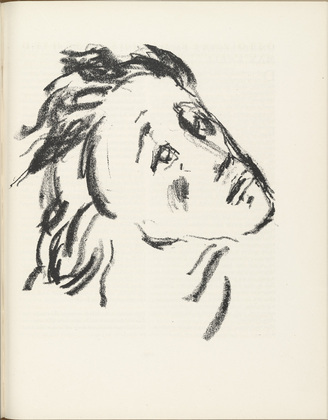 Karl Caspar. Head of Disciple (J&uuml;nger-Kopf) (plate, page 103) from the periodical M&uuml;nchner Bl&auml;tter f&uuml;r Dichtung und Graphik, vol. 1, no. 7 (July 1919). 1919 (print executed in 1917)