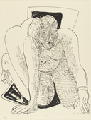 Max Beckmann. Crawling Woman (Kriechende Frau) from Day and Dream. (1946)