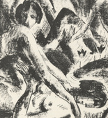 Josef Eberz. Salvation (Erl&ouml;sung) (plate, page 111) from the periodical M&uuml;nchner Bl&auml;tter f&uuml;r Dichtung und Graphik, vol. 1, no. 7 (July 1919). 1919