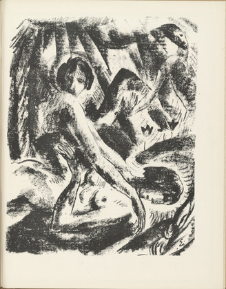 Josef Eberz. Salvation (Erl&ouml;sung) (plate, page 111) from the periodical M&uuml;nchner Bl&auml;tter f&uuml;r Dichtung und Graphik, vol. 1, no. 7 (July 1919). 1919