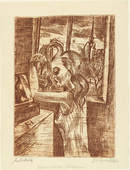 Conrad Felixm&uuml;ller. Woman in the morning: Combing (Frau am Morgen: Das K&auml;mmen). (1920)
