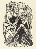 Max Beckmann. King and Demagogue (K&ouml;nig und Demagoge) from Day and Dream. (1946)
