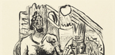 Max Beckmann. King and Demagogue (K&ouml;nig und Demagoge) from Day and Dream. (1946)