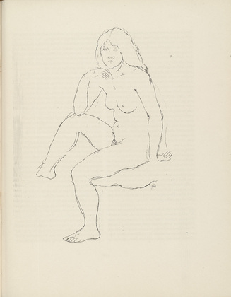 Hans G&ouml;tt. Untitled (plate, page 121) from the periodical M&uuml;nchner Bl&auml;tter f&uuml;r Dichtung und Graphik, vol. 1, no. 8 (August 1919). 1919