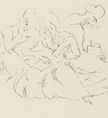Rudolf Grossmann. Untitled (plate, page 125) from the periodical M&uuml;nchner Bl&auml;tter f&uuml;r Dichtung und Graphik, vol. 1, no. 8 (August 1919). 1919