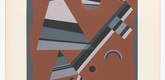 after Vasily Kandinsky. Gray (Gris) (plate 7) from Art d'Aujourd'hui, Ma&icirc;tres de l'Art Abstrait (Art of Today, Masters of Abstract Art): Album I. 1953 (original composition executed by Kandinsky in 1931)